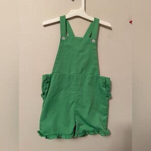 Little English Green Kids Overalls